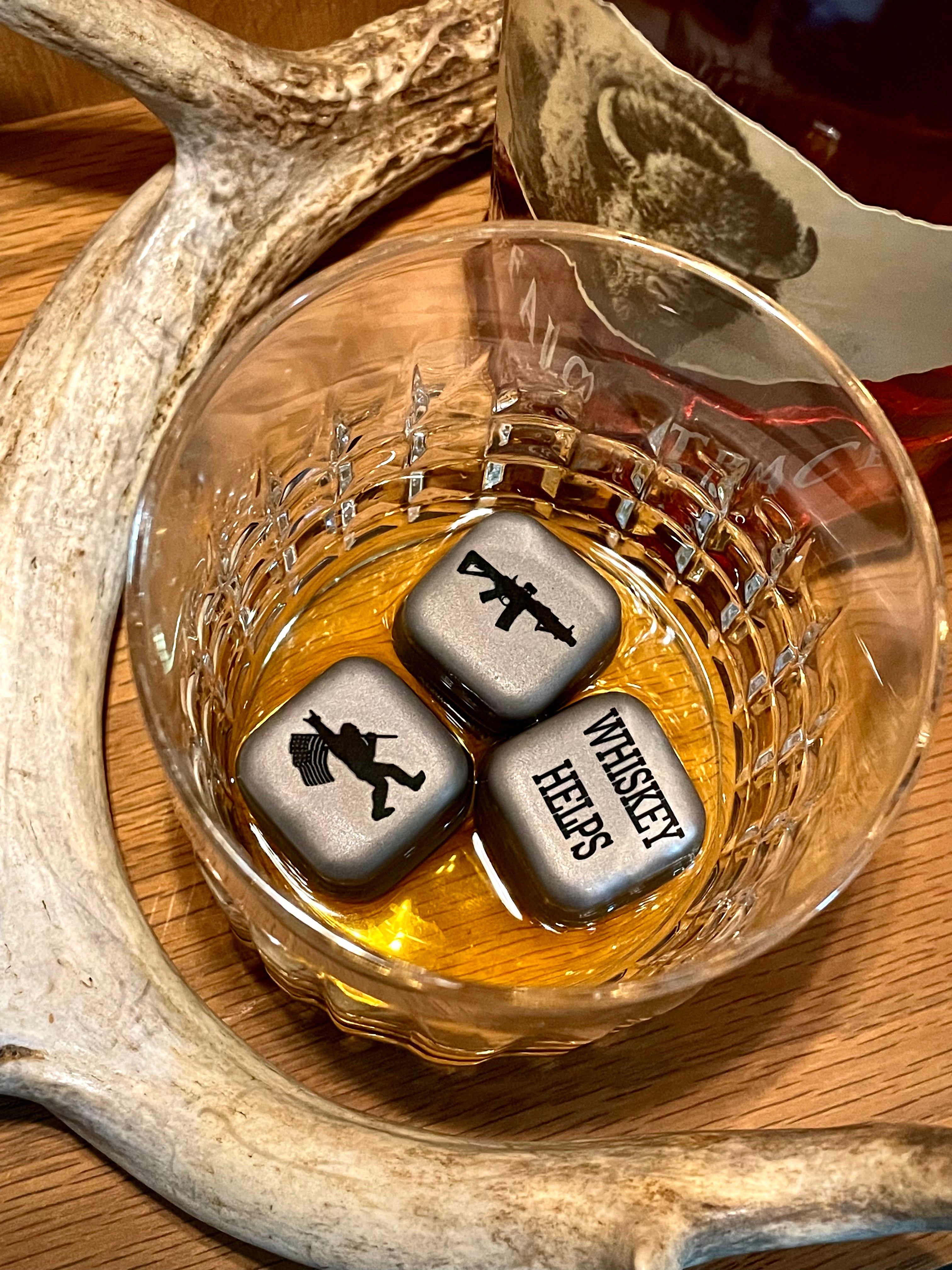 Titanium Whiskey Stones,8 Pack Titanium Whiskey Chilling Rocks